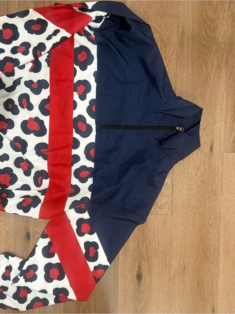 Windbreaker jacket leopard